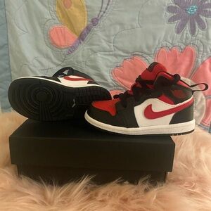 Kids Red and Black Sneakers